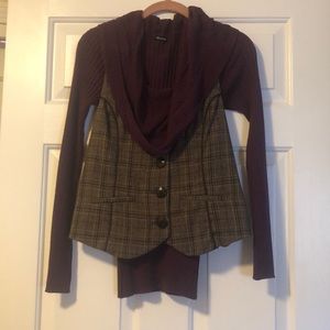 Sweater and matching vest